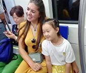 On the Beijing subway