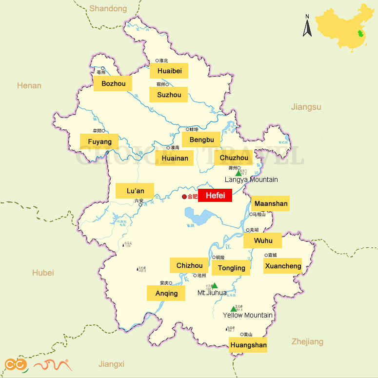 Anhui Map