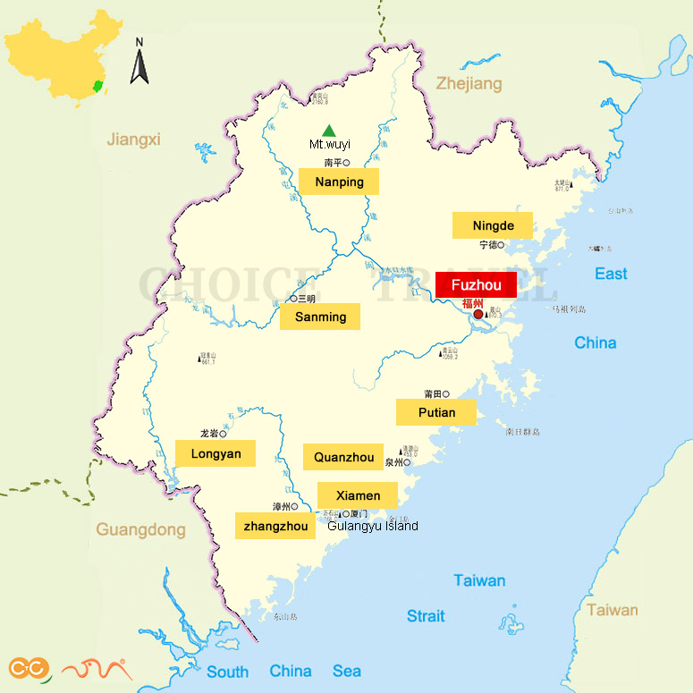 Fujian Map