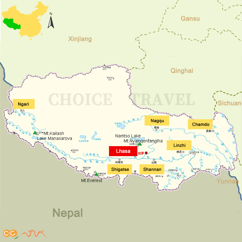 Tibet Map