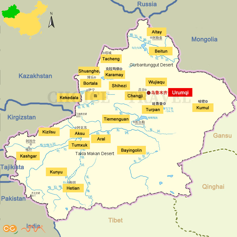 Xinjiang Map